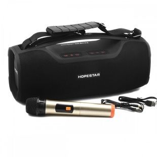 Колонка Bluetooth HOPESTAR A6 PRO + мікрофон Чорна