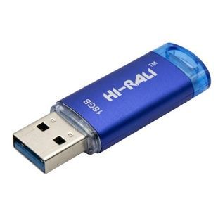 Флешка карта памяти USB 16Gb Hi-Rali Rocket series Blue Голубая