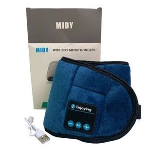 Маска для сну з музикою Bluetooth Music Goggles Синя