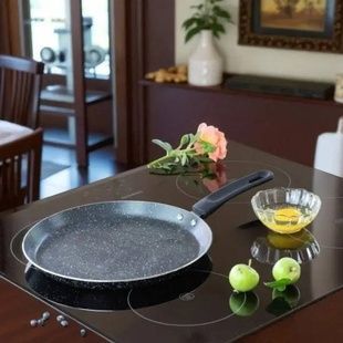 Сковорода млинець з гранітним антипригарним покриттям 22см EDENBERG EB-3385 ​​Сіра