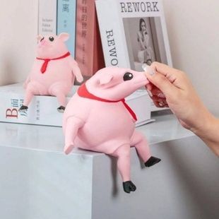 Игрушка-антистрес Свинья 1600гр Розовая