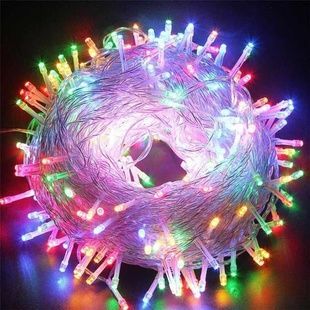 Xmas Нитка 300 LED МУЛЬТИК (прозорий провід, 20 метрів)