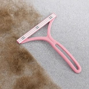 Щітка для збирання вовни з одягу та м'яких меблів багаторазова Hair scraper Рожева