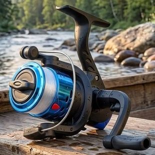 Катушка для спиннинга безынерционная универсальная пластиковая FISHMX sy200 Черная