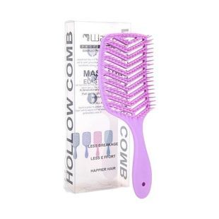 Расческа пластиковая продувная Hollow Comb (Candy-colored) Фиолетовая