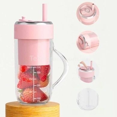 Портативний блендер Portable multifunctional cooking cup Рожевий