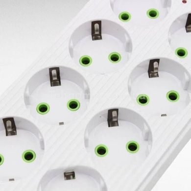Подовжувач мережевий фільтр 3м 8&times;220В+4&times;USB+1&times;Type-C F16u Білий