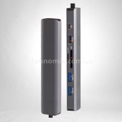 Хаб для USB 7в1Type-C XoKo AC-500 Серый