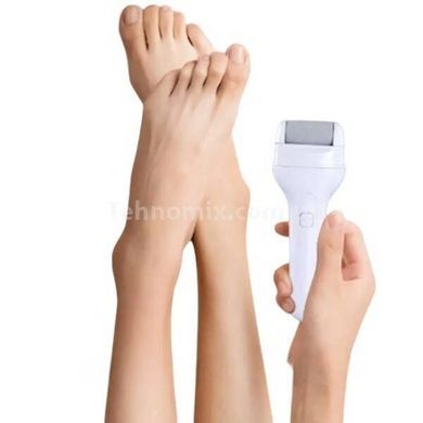 Пилка-пемза аккумуляторная для пяток 5Вт, USB, 2 режима скорости Белая