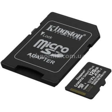 Карта пам'яті з адаптером microSD, SD, SDHC, SDXC 128GB 10 Kingston memory card