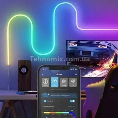Гибкая неоновая лента с управлением от телефона Neon Strip 2м