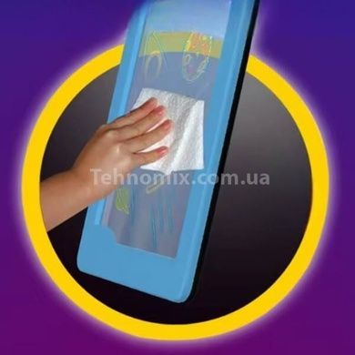 Дошка для малювання Пиши-прай з підсвічуванням та маркером YM 30 Блакитна