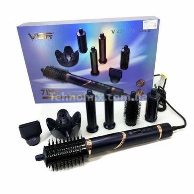 Фен-стайлер +7 насадок 1400Вт VGR V-477DARK BLUE Professional Синий