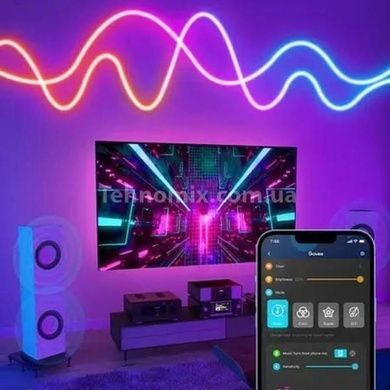 Гибкая неоновая лента с управлением от телефона Neon Strip 2м