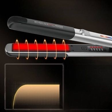 Випрямляч для волосся 170-250 &deg; C, керамічне покриття, LED display, 58W IPARAH P-132B Сірий