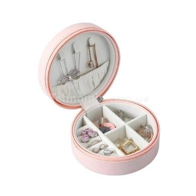 Скринька для зберігання та транспортування ювелірних виробів Jewelry box XL-1338 Рожева