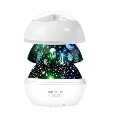 Ночник-проектор звёздного неба Projection Lamp Master-5 Белый