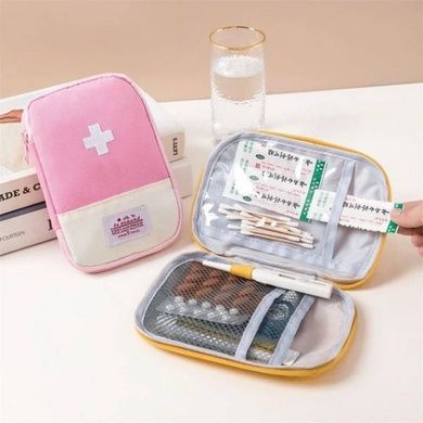 Органайзер для лекарств Аптечка medical kit AND 5547 Розовая