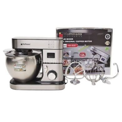 Миксер-тестомес с металлической чашей Hoffmans 12L 1600W HM-8081