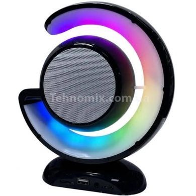 Нічний лампа з бездротовою Bluetooth колонкою Lightshow з двома мікрофонами YS-110 Чорний