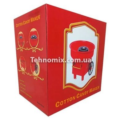 Великий апарат для цукрової вати Cotton Candy Maker Червоний + палички в подарунок