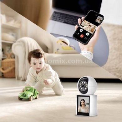 Камера видеонаблюдения V1 WIFI camera video calling 1080p app ice Белая