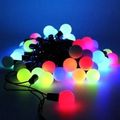 Гирлянда линейная внутренняя Шарики 20M 200LED USB AND 94-5 Черный провод, мультиколор