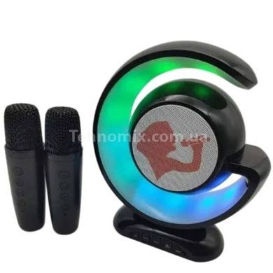 Нічний лампа з бездротовою Bluetooth колонкою Lightshow з двома мікрофонами YS-110 Чорний