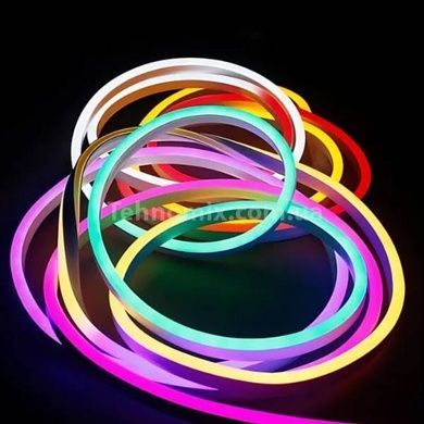 Гибкая неоновая лента с управлением от телефона Neon Strip 2м