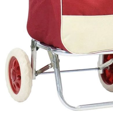Сумка-візок на коліщатках для покупок Trolley medium 95x35см Червона