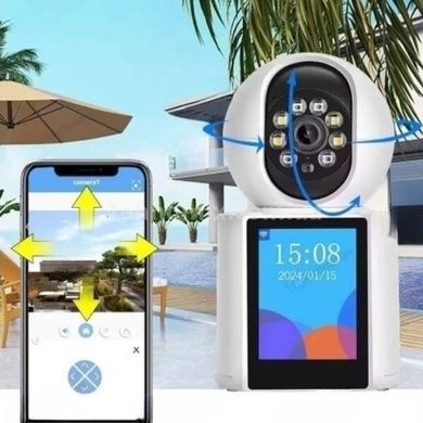 Камера видеонаблюдения V1 WIFI camera video calling 1080p app ice Белая