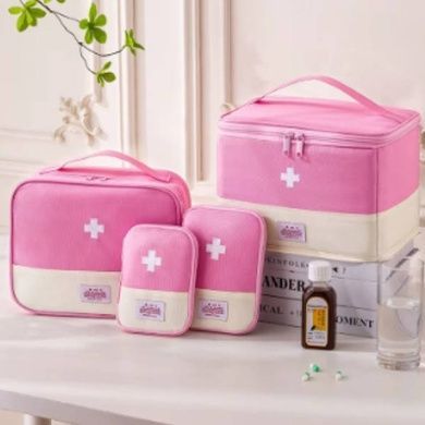 Органайзер для лекарств Аптечка medical kit AND 5547 Розовая