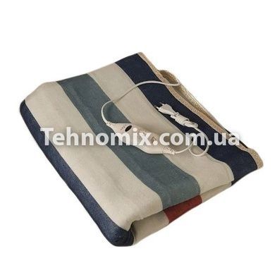 Простирадло електрична з сумкою Electric Blanket 150х120см (кольорові смуги)