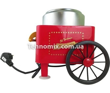 Великий апарат для цукрової вати Cotton Candy Maker Червоний + палички в подарунок