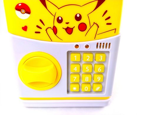 Дитячий сейф-скарбничка Cartoon saving box з кодовим замком pokemon