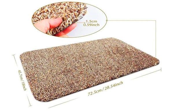 Супервпитуючий Килимок Clean Step Mat Коричневий