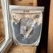 Чохол-сидіння на унітаз Toilet seat cover з квіточкою AND 04 Сірий з бежевим