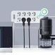 Подовжувач мережевий фільтр 3м 8&times;220В+4&times;USB+1&times;Type-C F16u Білий
