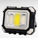 Прожектор LED кемпінговий HW-7769 на сонячній батареї з набором інструментів Сірий