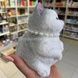 Сквиш-антистресс Котик сидит 11*16см Pinch Family Белый с серым