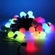 Гирлянда линейная внутренняя Шарики 20M 200LED USB AND 94-5 Черный провод, мультиколор