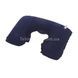 Подушка для подорожей надувна U-подібна з покриттям 44*27см Travel Blue Neck Pillow Синя