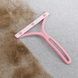 Щітка для збирання вовни з одягу та м'яких меблів багаторазова Hair scraper Рожева