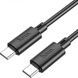 Кабель HOCO X88 Gratified 60W передача даних для Type-C to Type-C Black