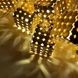 Гирлянда LED Кубики металлические 3м 220V Золото
