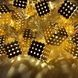 Гирлянда LED Кубики металлические 3м 220V Золото