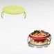 Подставка для одновременного разогревания 2-х блюд в микроволновке Microwave tray AND1578 Желтая