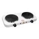 Плита настольная электрическая дисковая на 2 конфорки 2000W Hot Plate Белая