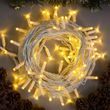 Гірлянда вулична лінійна 5м 80led 220V 4481 AND 4-20 Білий провід, тепле світло