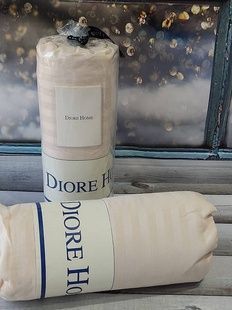 Простирадло на гумці (180х200см) Diore L cream Сатин-страйп Бавовна